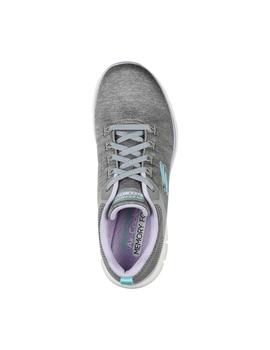 Zapatillas Skechers  Flex Appeal 4.0 Mujer Gris