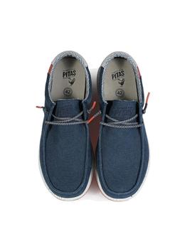Zapatillas Pitas Nias Hombre Marino