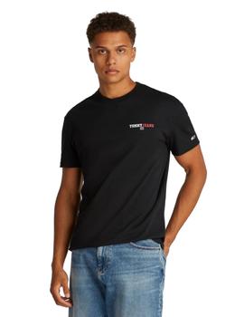 Camiseta Tommy Regular Hombre Negra
