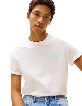 Camiseta Tommy Bubble Back Hombre Blanco