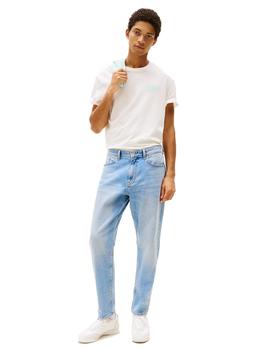 Camiseta Tommy Bubble Back Hombre Blanco