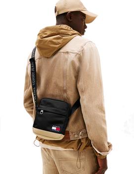 Bolso Tommy Essentials Daily Hombre Negro