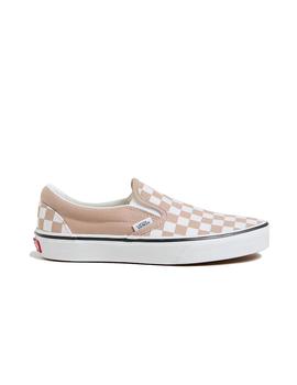 Zapatillas Vans Slip-On Classic Checkerboar Mujer Marrón