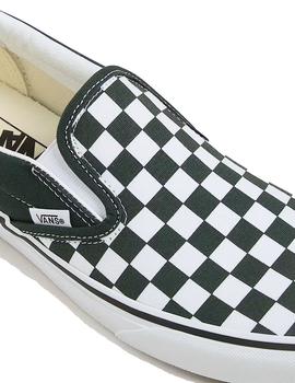 Zapatilas Vans Classic Slip-On CheckBoard V Hombre Verde