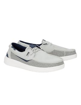 Zapatillas Hey Dude Welsh Grip Classic Mesh Hombre Gris