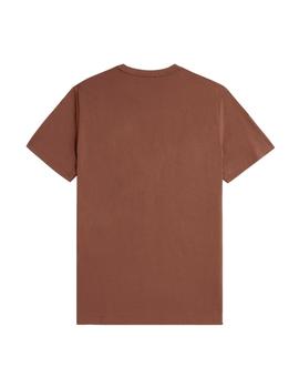 Camiseta Fred Perry Crew Hombre Marrón