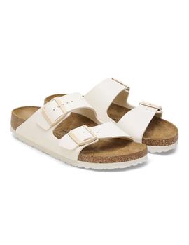 Sandalia Birkenstock Arizona BF Eggshell Mujer Blanco