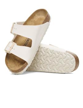 Sandalia Birkenstock Arizona BF Eggshell Mujer Blanco