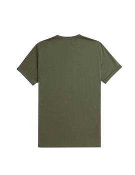 Camiseta Fred Perry Ringer Hombre Verde