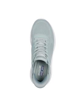 Zapatillas Skechers Bobs Squad Mujer Verde