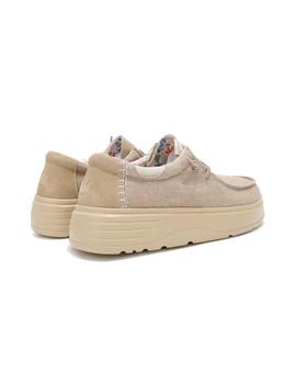 Zapatillas Pitas Wallabi Daisy Mujer Beige