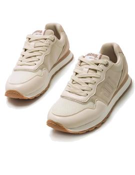 Zapatillas Mustang Murri Bone Mujer Beige