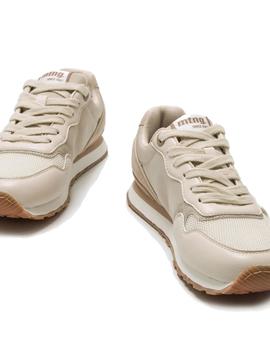 Zapatillas Mustang Murri Bone Mujer Beige