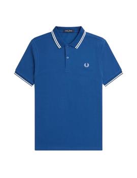 Polo Fred Perry Twin Tipped Hombre Azul