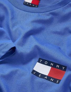 Camiseta Tommy Slim Essential Hombre Azul