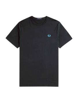 Camiseta Fred Perry Crew Neck Hombre Verde
