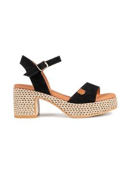 Sandalias Popa Belle Serraje Mujer Negro