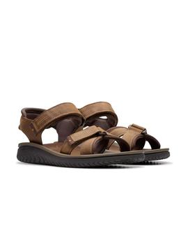 Sandalias Clarks Welsey Shore Beeswax Hombre Marrón