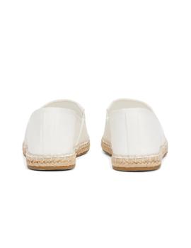 Sandalias Tommy Flag Canvas Espardille Mujer Blanco