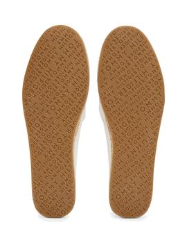 Sandalias Tommy Flag Canvas Espardille Mujer Blanco