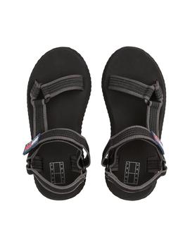 Sandalias Tommy Eva Mujer Negro