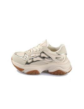 Zapatillas Buffalo Taifun Mujer Crema
