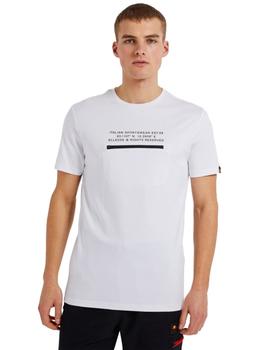 Camiseta Manga Corta Ellesse Piedmont Hombre Blanco