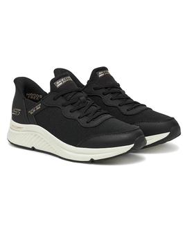 Zapatillas Skechers Bobs Arch Comfort Mujer Negro