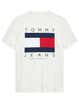 Camiseta Tjm Regular Graphic Blanca Hombre