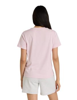 Camiseta New Balance Essentials Rosa Mujer