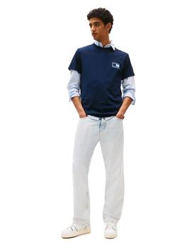 Camiseta Tommy Slim Pop Color Hombre Marino