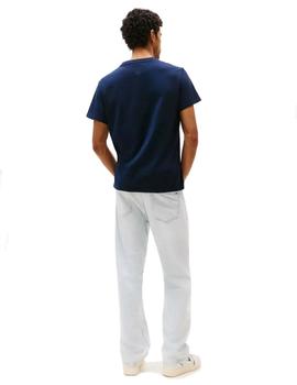 Camiseta Tommy Slim Pop Color Hombre Marino
