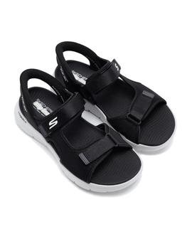 Sandalias Skechers Go Walk Flex Hombre Negro