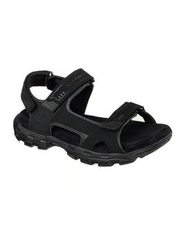 Sandalias Skechers Garver Louden Hombre Negro