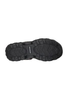 Sandalias Skechers Garver Louden Hombre Negro