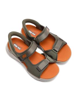 Sandalias Skechers Go Walk Flex Hombre Oliva