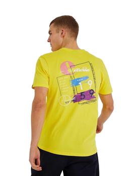 Camiseta Manga Corta Ellesse Saigo Hombre Amarillo