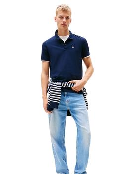 Polo Tommy Slim Hombre Marino