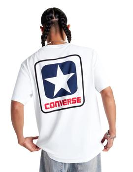 Camiseta Converse Box Star  Hombre Blanca
