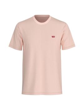 Camiseta Levis Logo Pequeño Hombre Rosa