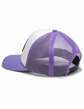 Gorra Vans Classic Patch Unisex Blanca y Lila