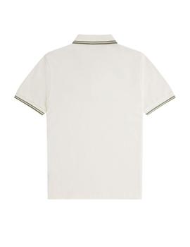 Polo Fred Perry Twin Tipped Hombre Beige