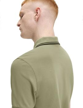 Polo Fred Perry Twin Tipped Hombre Verde