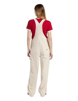 Peto Dickies Service Bib Egret Mujer Beige