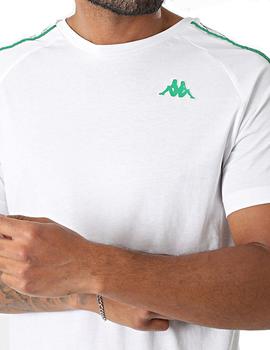 Camiseta Kappa Coen Slim Hombre Blanca