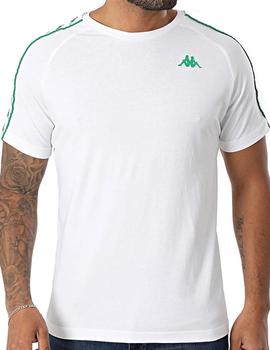 Camiseta Kappa Coen Slim Hombre Blanca