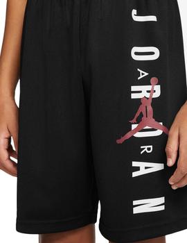 Pantalón Jordan Vert Mesh Niño Negro