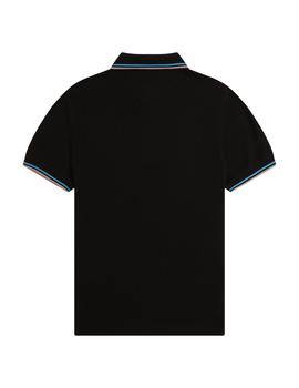 Polo Fred Perry Twin Tipped Hombre Negro