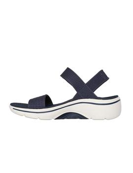 Sandalias Skechers Go Walk Arch Fit Mujer Marino