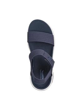 Sandalias Skechers Go Walk Arch Fit Mujer Marino